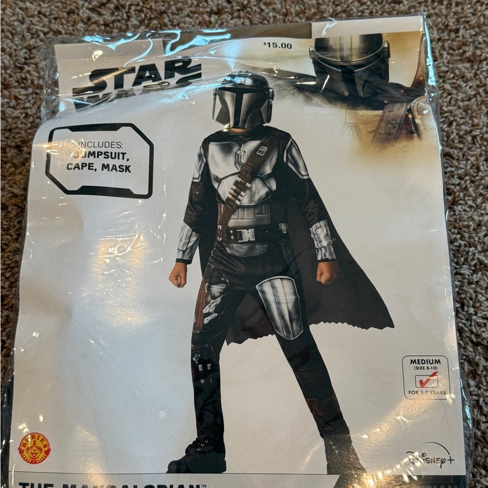 Star Wars Mandalorian Kids Costume - Black and Silver